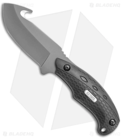Schrade Old Timer Copperhead Guthook Fixed Blade Knife Black (3.6" Gray) 1 Schrade Old Timer Copperhead Guthook Fixed Blade Knife Black (3.6" Gray)