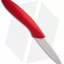 Stone River Gear Two Piece White/Red Ceramic Knife Set - SRG23CKR -American Made Knives Sales Store Stone River Gear 2 Piece White Red SRG23CKR BHQ 51680 jr knife 2 spine