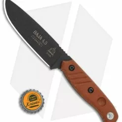 TOPS Knives Baja 4.5 Reserve Edition Fixed Blade Brown Micarta (4.9" Black) -American Made Knives Sales Store TOPS Baja 4.5 Reserve Edition BHQ 113167 TPBAJA45R LS Bottlecap