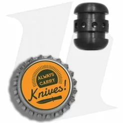 Ti Survival TiSurvival Large Droid Zirconium Lanyard Bead - Black -American Made Knives Sales Store Ti Survival Large Droid Zirconium Lanyard Bead black BHQ 82493 er bottlecap