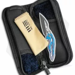 WE Knife Co. Knife Pouch W/ Microfiber Cloth (6.75" X 3") WE-01 -American Made Knives Sales Store WE Knife Co Knife Pouch Microfiber Cloth WE 01 BHQ 142949 jr open