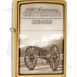 Zippo Lighter Brass 150th Gettysburg Anniversary 28506