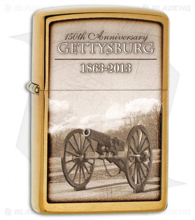 Zippo Lighter Brass 150th Gettysburg Anniversary 28506 1 Zippo Lighter Brass 150th Gettysburg Anniversary 28506