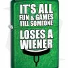 Zippo Lighter Fun And Games (Meadow Iced) 11845