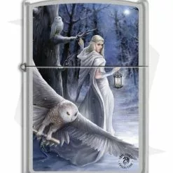 Zippo Lighter Polished Chrome Midnight Messenger 17423