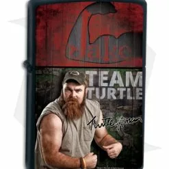 Zippo Lighter Matte Black Turtleman Jake ZPTM3