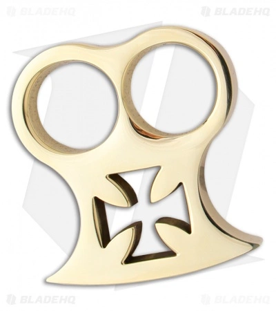 American Made Knuckles Maltese-Two Polished Brass 2 Finger Knuckle Weight 1 American Made Knuckles Maltese-Two Polished Brass 2 Finger Knuckle Weight