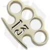 American Made Knuckles Lucky 13 Polished Brass Knuckle Weight