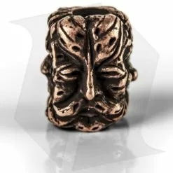 Schmuckatelli Green Man Lanyard Bead (Roman Copper Oxidized)