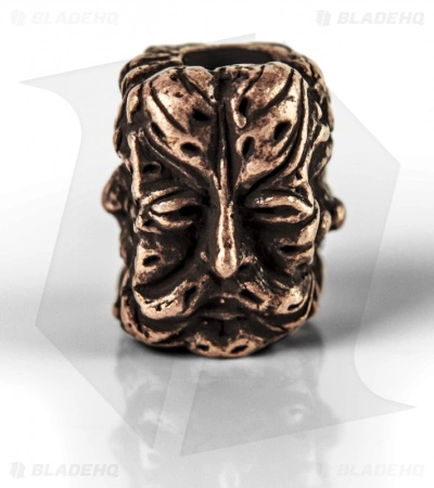 Schmuckatelli Green Man Lanyard Bead (Roman Copper Oxidized) 1 Schmuckatelli Green Man Lanyard Bead (Roman Copper Oxidized)