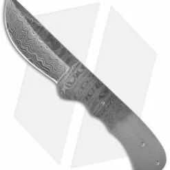 Tallen Large Skinner Knife Damascus Blade Blank BL-DM2713