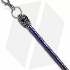 DDR Darrel Ralph Darrel Ralph Designs DDR Anodized Titanium Keychain Kubaton Pen W/ Skull