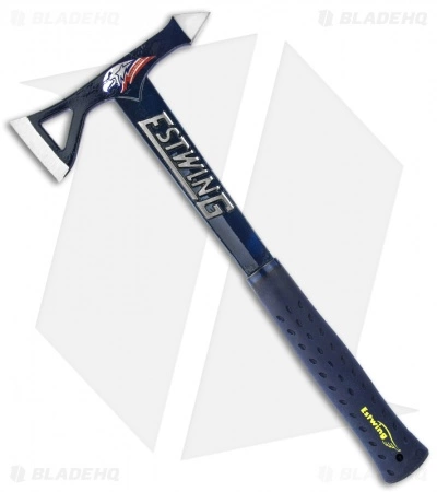 Estwing Black Eagle Tomahawk W/ Blue Rubberized Handle 1 Estwing Black Eagle Tomahawk W/ Blue Rubberized Handle