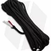 Live Fire Gear 25' Black 550 FireCord Paracord Nylon Braided 7-Strand + 1 Tinder Core