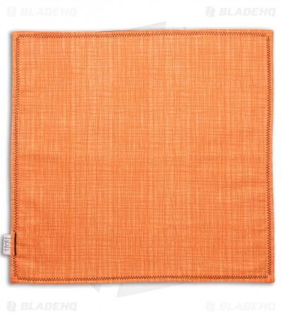 Hanks By Hank (HBH) Hanks By Hank 10" X 10" Handkerchief - Orange Crosshatch 2 Hanks By Hank (HBH) Hanks By Hank 10" X 10" Handkerchief - Orange Crosshatch - Image 2