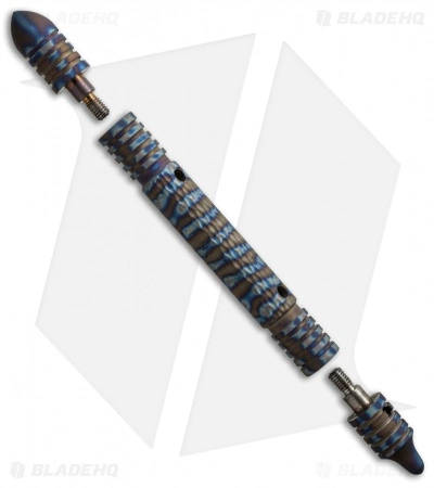 Hinderer Knives Titanium Modular Kubaton Pen Deluxe Set (Flame) 5 Hinderer Knives Titanium Modular Kubaton Pen Deluxe Set (Flame) - Image 5