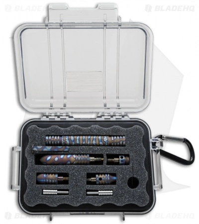 Hinderer Knives Titanium Modular Kubaton Pen Deluxe Set (Flame) 6 Hinderer Knives Titanium Modular Kubaton Pen Deluxe Set (Flame) - Image 6