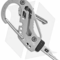 KeyBiner Tumbled Titanium Key Organizer Pocket Tool -American Made Knives Sales Store keybiner titanium natural key side cm