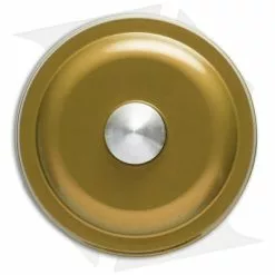 Karas Kustoms Machined Toy Spinning Top Gold (Aluminum) -American Made Knives Sales Store kk top gold bottom jm