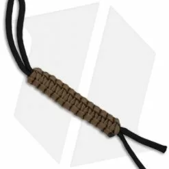 Knot Boys 4" Paracord Lanyard Keychain Fob (Coyote Brown)