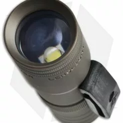 LensLight Mini Tan Dual-Output Flashlight Smooth Bezel (Default High) LLMT-3S 7 LensLight Mini Tan Dual-Output Flashlight Smooth Bezel (Default High) LLMT-3S -American Made Knives Sales Store lenslight flashlights mini tan smooth llmt 4s top