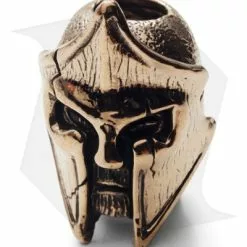 Lion ARMory King Leonidas Bead Brass