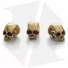 Lion ARMory Small Skull Head Beads Brass (Set Of 3)
