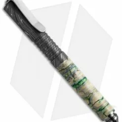 Matthew Martin Tactical 500 Series Pen (Green Mammoth Tooth/Damascus)