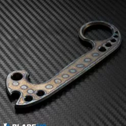 Marfione Custom Knives Marfione Custom T-Bot Tactical Impact Device - Dot Flame Colored Titanium -American Made Knives Sales Store microtech custom t bot impact device dot flame back cm