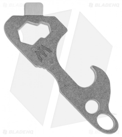 Mummert Knives TTP-3 Titanium Bottle Opener Tool Tumbled 1 Mummert Knives TTP-3 Titanium Bottle Opener Tool Tumbled