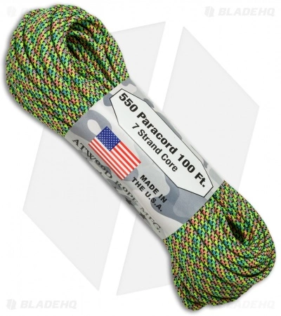 Atwood Rope Mfg. 550 Lb. Paracord 100 Ft. 7 Strand Core (Party) RG1098H 1 Atwood Rope Mfg. 550 Lb. Paracord 100 Ft. 7 Strand Core (Party) RG1098H