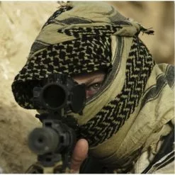 Proforce Equipment Camcon Shemagh Head Scarf (White/Red) 61020 -American Made Knives Sales Store proforce equipment shemagh detail b