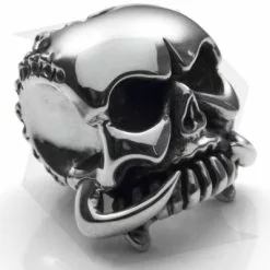 Phantom Steelworks Chris Black Designs Seeker Skull Bead V2.0 Sterling Silver -American Made Knives Sales Store seeker v2 silver 2