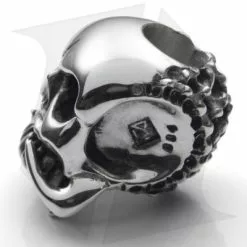 Phantom Steelworks Chris Black Designs Seeker Skull Bead V2.0 Sterling Silver -American Made Knives Sales Store seeker v2 silver 3