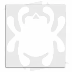 Spyderco Bug Mirror Decal (White)
