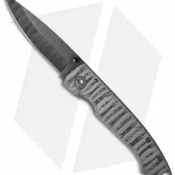 Stone River Gear Stone River Ceramic Frame Lock Knife Laser Etched Ti (3.25" Black) SRG1TDL