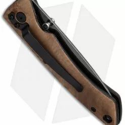 Stone River Gear Stone River Ceramic Liner Lock Knife Desert Ironwood (2.75" Black) SRG2BMD -American Made Knives Sales Store stone river ceramics srg2bmd cm side