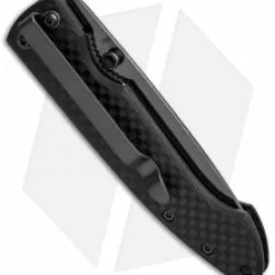 Stone River Gear Stone River Ceramic Liner Lock Knife Carbon Fiber (3" Black) SRG2CFB -American Made Knives Sales Store stone river ceramics srg2cfb cm side