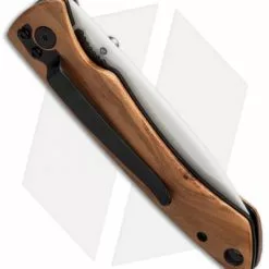 Stone River Gear Stone River Ceramic Liner Lock Knife Olive Wood (2.75" White) SRG2WMO -American Made Knives Sales Store stone river ceramics srg2wmo cm side