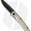 Stone River Gear Stone River Ceramic Liner Lock Knife White Stag Horn (2.75" Black) SRG2WSB