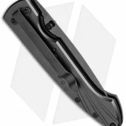 Stone River Gear Stone River Ceramic Liner Lock Knife Gray Aluminum (3.25" Black) SRG3TLB -American Made Knives Sales Store stone river ceramics srg3tlb cm side