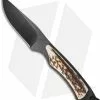 Stone River Gear Stone River Ceramic Caping Fixed Blade Knife Stag Horn (3" Black) SRG65SCB