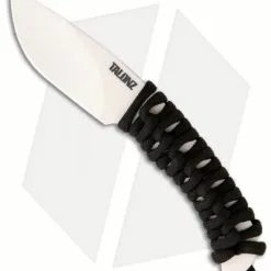 Talonz-1 Drop Point Neck Knife Ceramic Fixed Blade (2.5" White)