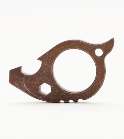 Tuff Knives TuffKnives Beaver Titanium Key Chain Bottle Opener (Brown) 1 Tuff Knives TuffKnives Beaver Titanium Key Chain Bottle Opener (Brown)