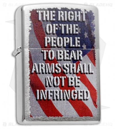 Zippo Classic Lighter Right Of The People (Brushed Chrome) 28641 1 Zippo Classic Lighter Right Of The People (Brushed Chrome) 28641