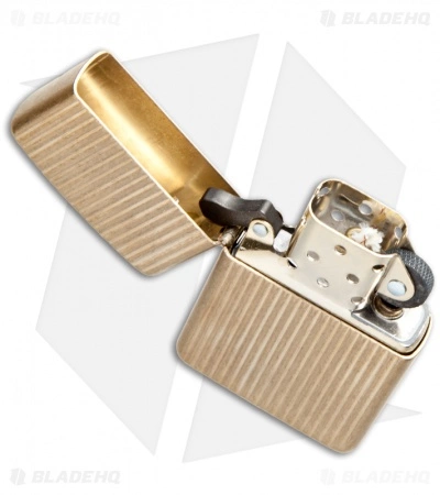 Zippo Lighter 350 Reg Engine Turned (Brass) 2 Zippo Lighter 350 Reg Engine Turned (Brass) - Image 2
