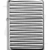 Zippo Lighter Engine Turn Horizon Pattern High Polish Chrome
